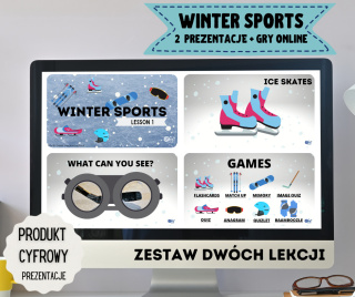 WINTER SPORTS - dwie prezentacje + interaktywne gry PDF i online