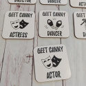 Zestaw Podstawek Geek Canny: Actor, Actress, Director, Dancer - 7 sztuk