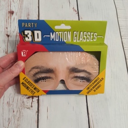 3D MOTION GLASSES - okulary z ruchomymi oczami - 6 różnych postaci, emocji NOWE