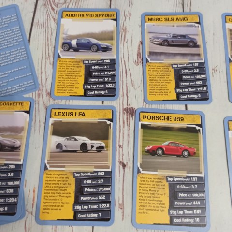 TOP TRUMPS COOL CARS