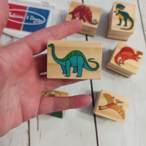 Zestaw 7 pieczątek Dinosaurs - Melissa & Doug