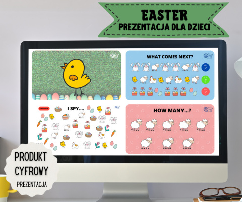 Easter PREZENTACJA dla dzieci + 2 interaktywne gry online