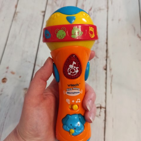 Vtech Muzyczny mikrofonik Z DŹWIĘKAMI ZWIERZĄT I PIOSENKAMI