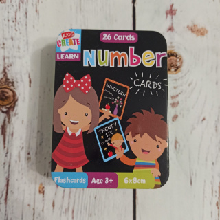 Numbers CARDS liczenie od 1 do 26 po angielsku NOWE