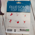 Awesome Top Hats - zestaw 8 mini kapeluszy na gumce - różne kolory NOWE