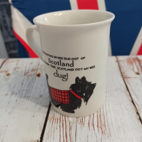 Porcelanowy Scotland Kubek Szkocki Terier