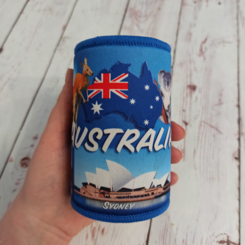 Kubek z motywem Australii z grubej gąbki Kubek z motywem Australii z grubej gąbki