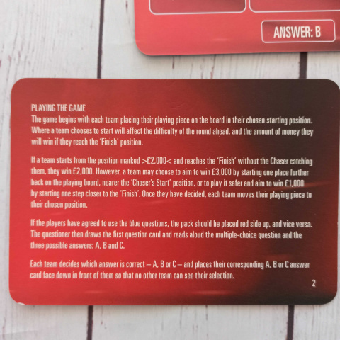 The Chase CARD GAME - QUIZ WIEDZA OGÓLNA, TELETURNIEJ