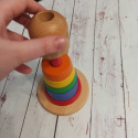 Wieża drewniana do nauki kolorów