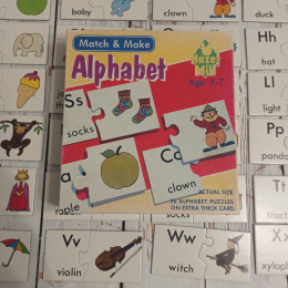 ALPHABET - Match&Make - grube karty układanki