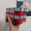 Drewniany Autobus Double-Decker Londyński - klocki z liczbami 1-10
