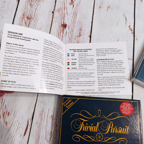 Gra Trivial Pursuit - the music master game z kasetą, stare wydanie