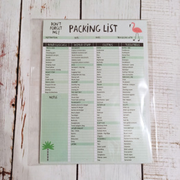 DON'T FORGET ME - Packing List dla dorosłych NOWY