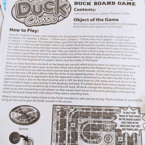 Duck Chase Board Game - wyścig z kaczkami