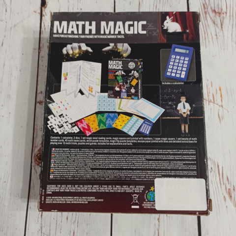 MAGIC MATH - matematyczny zestaw do magicznych sztuczek, brak kalkulatora, reszta nie używana