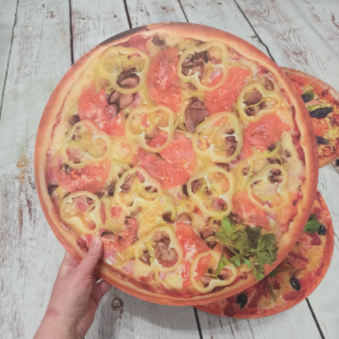 Zestaw 4 mat Pizza XL 38 cm - na zajęcia o pizzy, jedzeniu