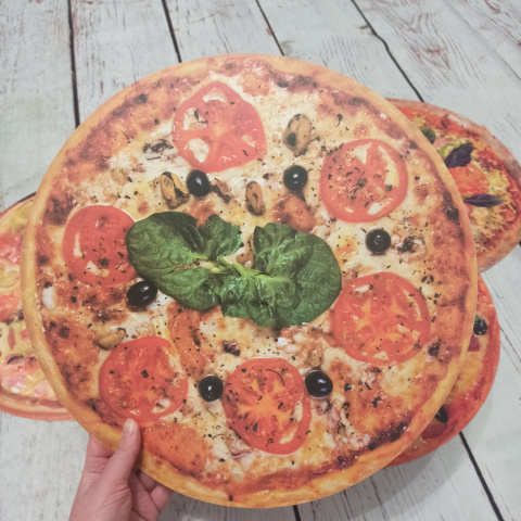 Zestaw 4 mat Pizza XL 38 cm - na zajęcia o pizzy, jedzeniu