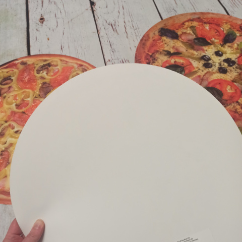 Zestaw 4 mat Pizza XL 38 cm - na zajęcia o pizzy, jedzeniu