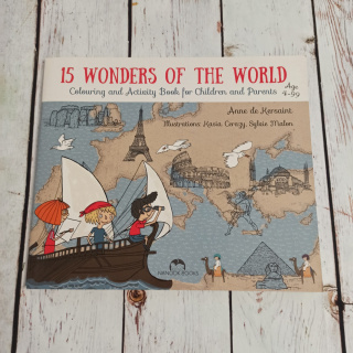 15 WONDERS OF THE WORLD - Colouring And Activity Book NOWA