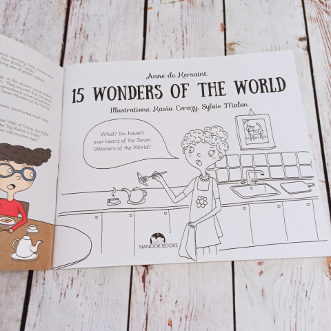 15 WONDERS OF THE WORLD - Colouring And Activity Book NOWA