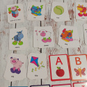Zestaw 2w1 SNAP (animals, toys) + Alfabet (litery, obrazek, kolory)