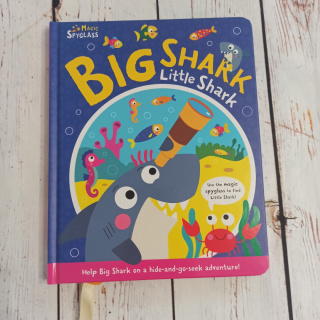 Książka Big Shark Little Shark (Board Book) - Kattie Button NOWA