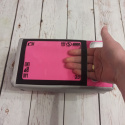POJEMNIK Aparat Tissue Box pink - idealny na karty obrazkowe z podglądem w obiektywie, kieszenią z tyłu i zapinany na suwak