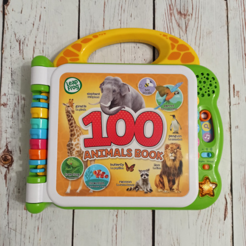 100 ANIMALS BOOK - dwujęzyczna interaktywna książka