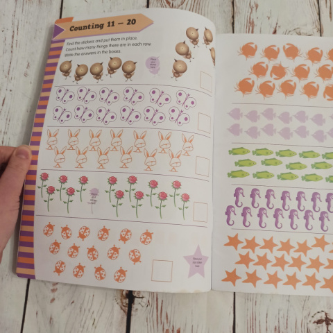 Adding - Activity Book with Stickers - DODAWANIE - nie używana