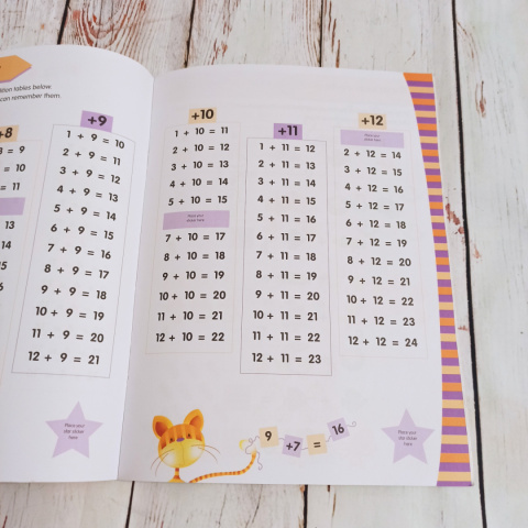 Adding - Activity Book with Stickers - DODAWANIE - nie używana