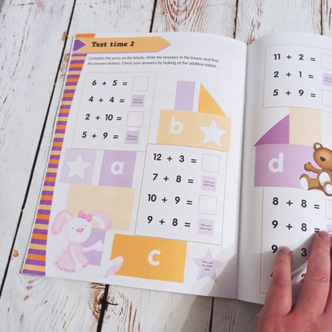 Adding - Activity Book with Stickers - DODAWANIE - nie używana