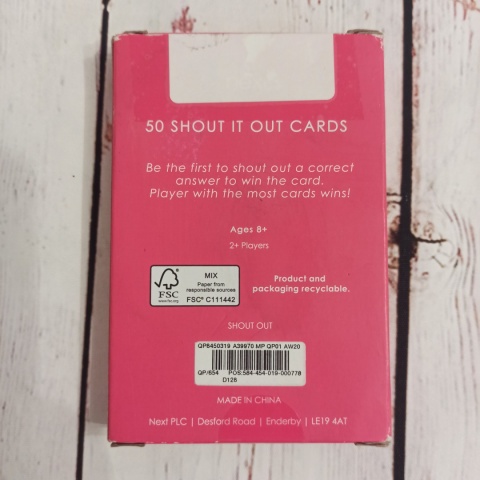 Gra Shout it Out - speaking, kategorie, kto pierwszy ten lepszy