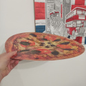 Plastikowa mata Pizza XL 38 cm OLIWKI - na zajęcia o pizzy, jedzeniu