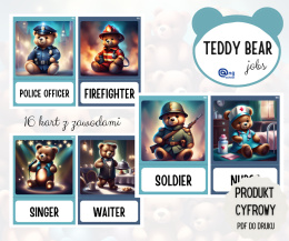 Teddy Bear Jobs - zestaw do druku + karty pracy PDF