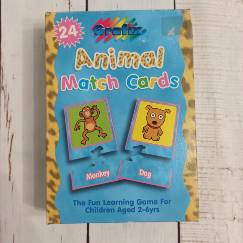 Animal Match Cards - obrazki i nazwy