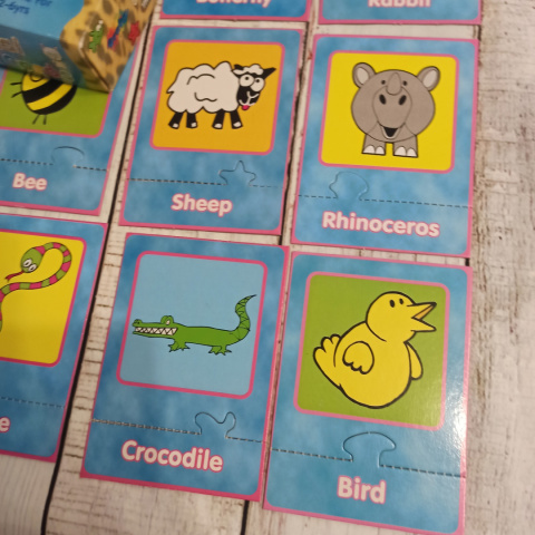 Animal Match Cards - obrazki i nazwy