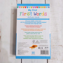 My First Words Picture Cards grube flashcards dla dzieci z pytaniam na odwrocie