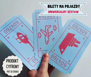 Pojazdy BILETY zestaw uniwersalny + kasownik w pliku PDF