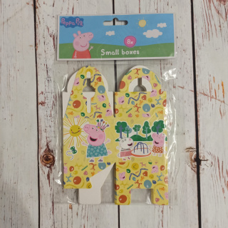 Zestaw 8 gift boxów - PEPPA PIG żółte NOWY