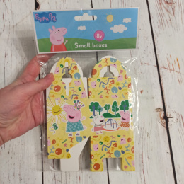 Zestaw 8 gift boxów - PEPPA PIG żółte NOWY