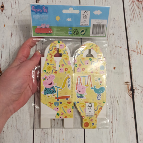 Zestaw 8 gift boxów - PEPPA PIG żółte NOWY