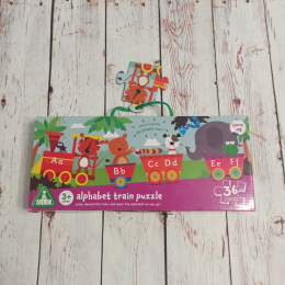 Alphabet Train Puzzle - alfabet i zwierzęta 130 cm