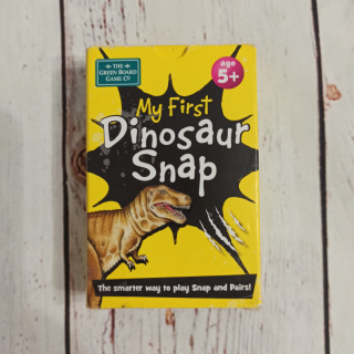 Dinosaur Snap - DINOZAURY, NAZWY, SZKIELETY ORAZ CO JEDZĄ - zółte pudełko