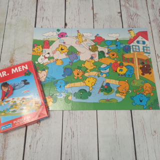 Duże Puzzle Mr. Men - 52x72 cm