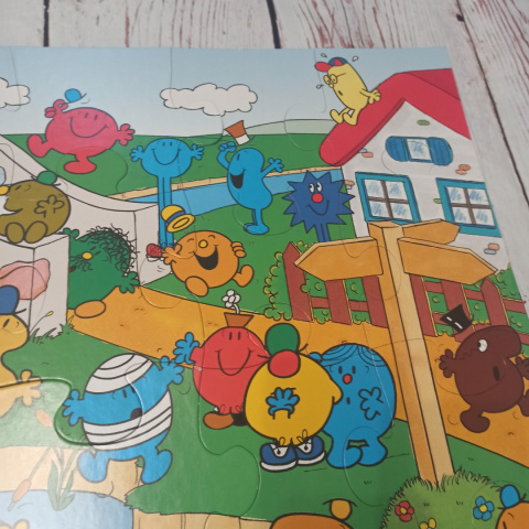 Duże Puzzle Mr. Men - 52x72 cm