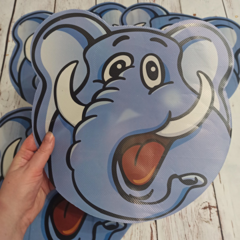 Zestaw mat Big and Small Elephant 4 dużych i 4 małych - NOWY