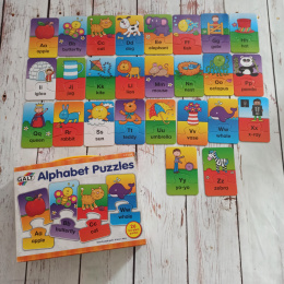 ALPHABET PUZZLES - kolorowe układanki z alfabetem