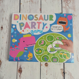 Gra urodzinowa - DINOSAUR PARTY GAME - bingo