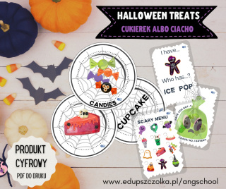 HALLOWEEN TREATS - cukierek albo ciacho - zestaw PDF