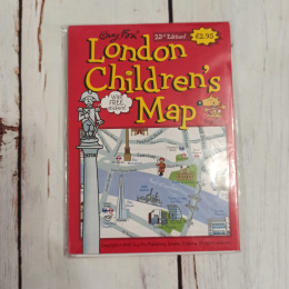 Plakat Mapa - London Children's Map z naklejkami i pocztówką NOWY